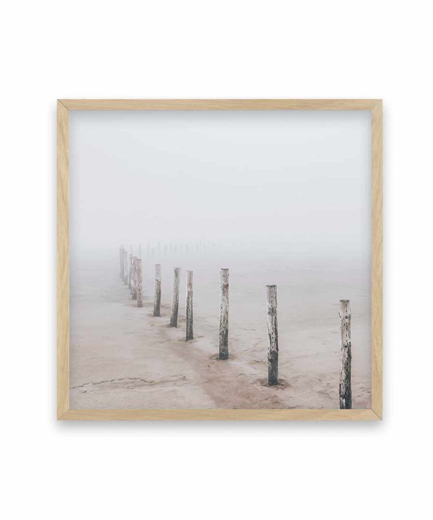 Nordic Seaside SQ Art Print-PRINT-Olive et Oriel-Olive et Oriel-70x70 cm | 27.5" x 27.5"-Oak-With White Border-Buy-Australian-Art-Prints-Online-with-Olive-et-Oriel-Your-Artwork-Specialists-Austrailia-Decorate-With-Coastal-Photo-Wall-Art-Prints-From-Our-Beach-House-Artwork-Collection-Fine-Poster-and-Framed-Artwork