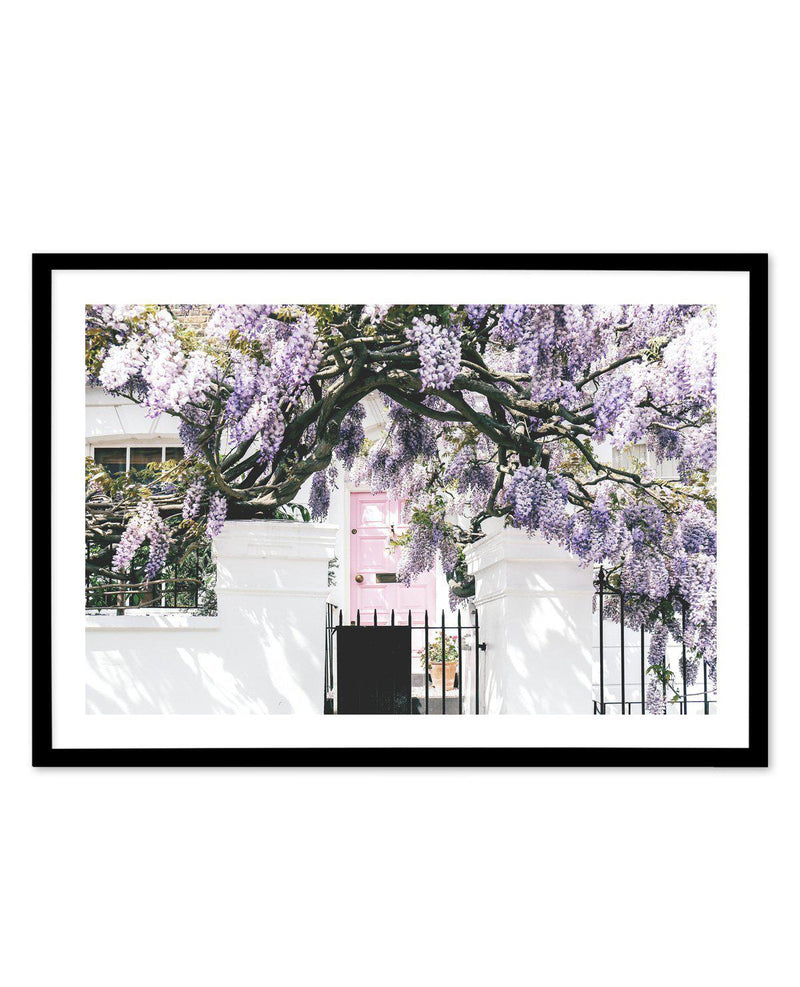 Notting Hill House, London LS Art Print-PRINT-Olive et Oriel-Olive et Oriel-A5 | 5.8" x 8.3" | 14.8 x 21cm-Black-With White Border-Buy-Australian-Art-Prints-Online-with-Olive-et-Oriel-Your-Artwork-Specialists-Austrailia-Decorate-With-Coastal-Photo-Wall-Art-Prints-From-Our-Beach-House-Artwork-Collection-Fine-Poster-and-Framed-Artwork