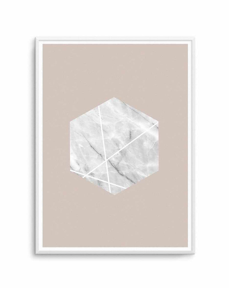 Nude Marble Hex Art Print-PRINT-Olive et Oriel-Olive et Oriel-A5 | 5.8" x 8.3" | 14.8 x 21cm-Unframed Art Print-With White Border-Buy-Australian-Art-Prints-Online-with-Olive-et-Oriel-Your-Artwork-Specialists-Austrailia-Decorate-With-Coastal-Photo-Wall-Art-Prints-From-Our-Beach-House-Artwork-Collection-Fine-Poster-and-Framed-Artwork
