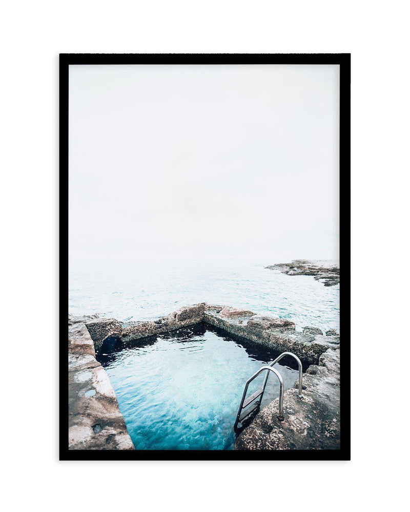 Ocean Bath I Art Print-PRINT-Olive et Oriel-Olive et Oriel-A5 | 5.8" x 8.3" | 14.8 x 21cm-Black-With White Border-Buy-Australian-Art-Prints-Online-with-Olive-et-Oriel-Your-Artwork-Specialists-Austrailia-Decorate-With-Coastal-Photo-Wall-Art-Prints-From-Our-Beach-House-Artwork-Collection-Fine-Poster-and-Framed-Artwork
