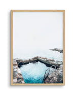 Ocean Bath I Art Print-PRINT-Olive et Oriel-Olive et Oriel-A5 | 5.8" x 8.3" | 14.8 x 21cm-Oak-With White Border-Buy-Australian-Art-Prints-Online-with-Olive-et-Oriel-Your-Artwork-Specialists-Austrailia-Decorate-With-Coastal-Photo-Wall-Art-Prints-From-Our-Beach-House-Artwork-Collection-Fine-Poster-and-Framed-Artwork
