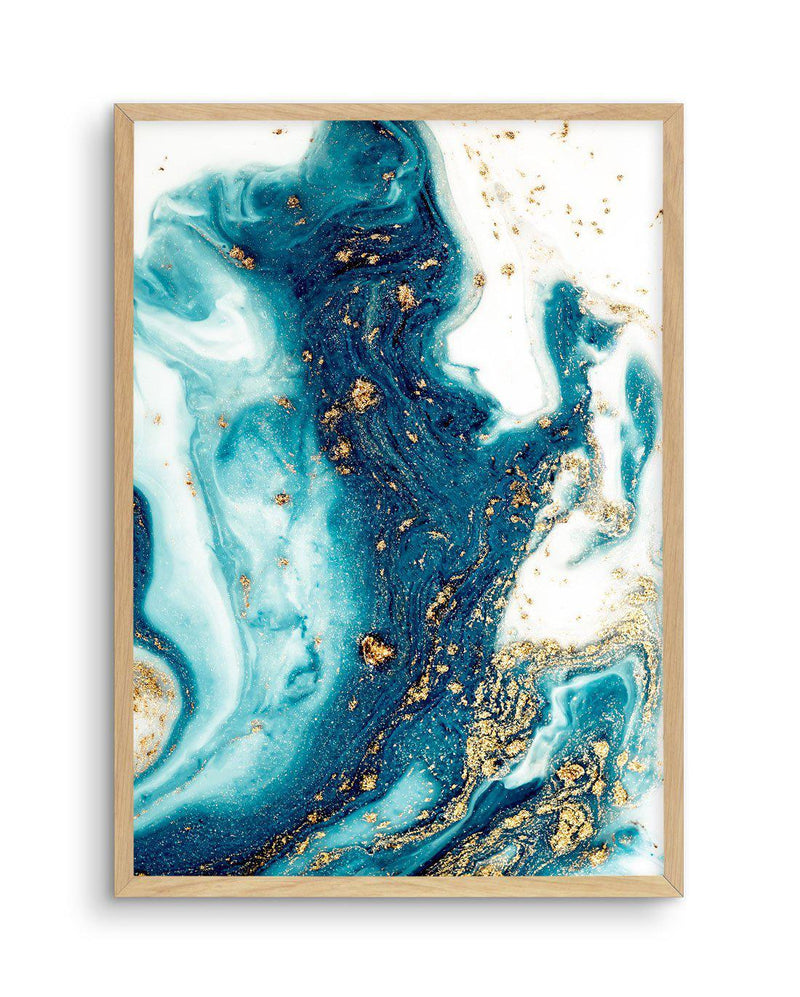 Ocean Marble III Art Print-PRINT-Olive et Oriel-Olive et Oriel-A5 | 5.8" x 8.3" | 14.8 x 21cm-Oak-With White Border-Buy-Australian-Art-Prints-Online-with-Olive-et-Oriel-Your-Artwork-Specialists-Austrailia-Decorate-With-Coastal-Photo-Wall-Art-Prints-From-Our-Beach-House-Artwork-Collection-Fine-Poster-and-Framed-Artwork
