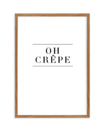 Oh Crepe Art Print-PRINT-Olive et Oriel-Olive et Oriel-50cm x 70cm | 19.6" x 27.5" | 500mm x 700mm-Dark Ash-Buy-Australian-Art-Prints-Online-with-Olive-et-Oriel-Your-Artwork-Specialists-Austrailia-Decorate-With-Coastal-Photo-Wall-Art-Prints-From-Our-Beach-House-Artwork-Collection-Fine-Poster-and-Framed-Artwork