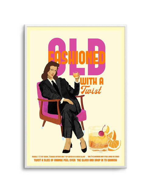 Old Fashioned By Jenny Liz Rome Art Print-PRINT-Olive et Oriel-Olive et Oriel-A5 | 5.8" x 8.3" | 14.8 x 21cm-Unframed Art Print-With White Border-Buy-Australian-Art-Prints-Online-with-Olive-et-Oriel-Your-Artwork-Specialists-Austrailia-Decorate-With-Coastal-Photo-Wall-Art-Prints-From-Our-Beach-House-Artwork-Collection-Fine-Poster-and-Framed-Artwork