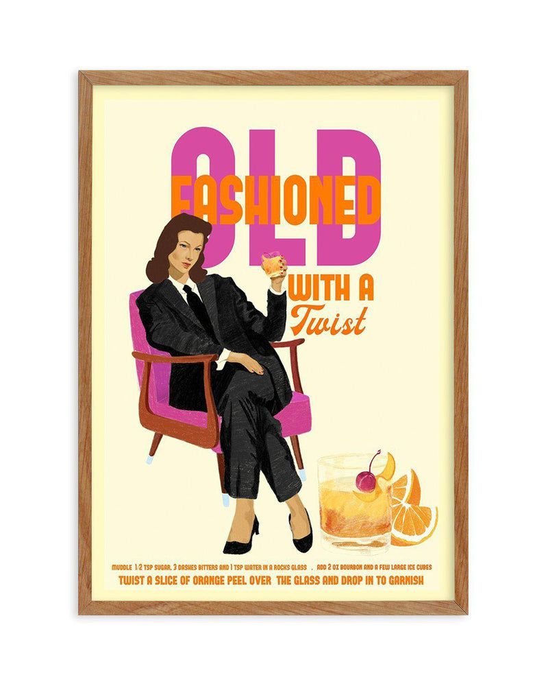 Old Fashioned By Jenny Liz Rome Art Print-PRINT-Olive et Oriel-Olive et Oriel-50x70 cm | 19.6" x 27.5"-Walnut-With White Border-Buy-Australian-Art-Prints-Online-with-Olive-et-Oriel-Your-Artwork-Specialists-Austrailia-Decorate-With-Coastal-Photo-Wall-Art-Prints-From-Our-Beach-House-Artwork-Collection-Fine-Poster-and-Framed-Artwork