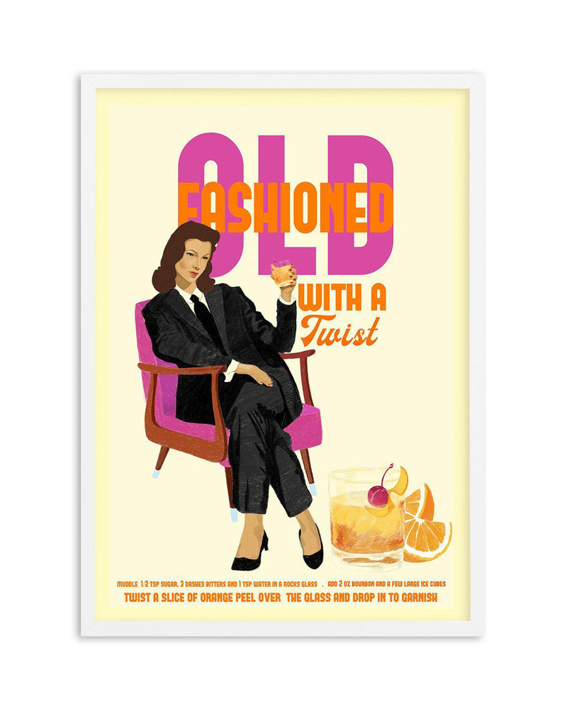 Old Fashioned By Jenny Liz Rome Art Print-PRINT-Olive et Oriel-Olive et Oriel-A5 | 5.8" x 8.3" | 14.8 x 21cm-White-With White Border-Buy-Australian-Art-Prints-Online-with-Olive-et-Oriel-Your-Artwork-Specialists-Austrailia-Decorate-With-Coastal-Photo-Wall-Art-Prints-From-Our-Beach-House-Artwork-Collection-Fine-Poster-and-Framed-Artwork