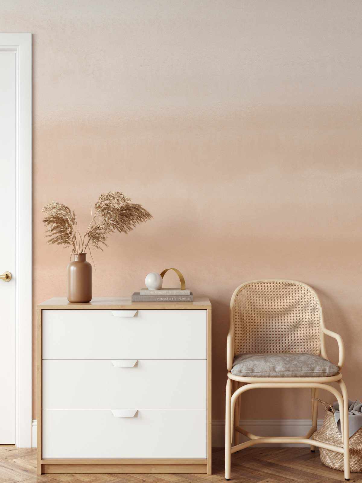 Ombre | Soft Terracotta Wallpaper - Olive et Oriel