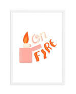 On Fire Art Print-PRINT-Olive et Oriel-Olive et Oriel-A5 | 5.8" x 8.3" | 14.8 x 21cm-White-With White Border-Buy-Australian-Art-Prints-Online-with-Olive-et-Oriel-Your-Artwork-Specialists-Austrailia-Decorate-With-Coastal-Photo-Wall-Art-Prints-From-Our-Beach-House-Artwork-Collection-Fine-Poster-and-Framed-Artwork
