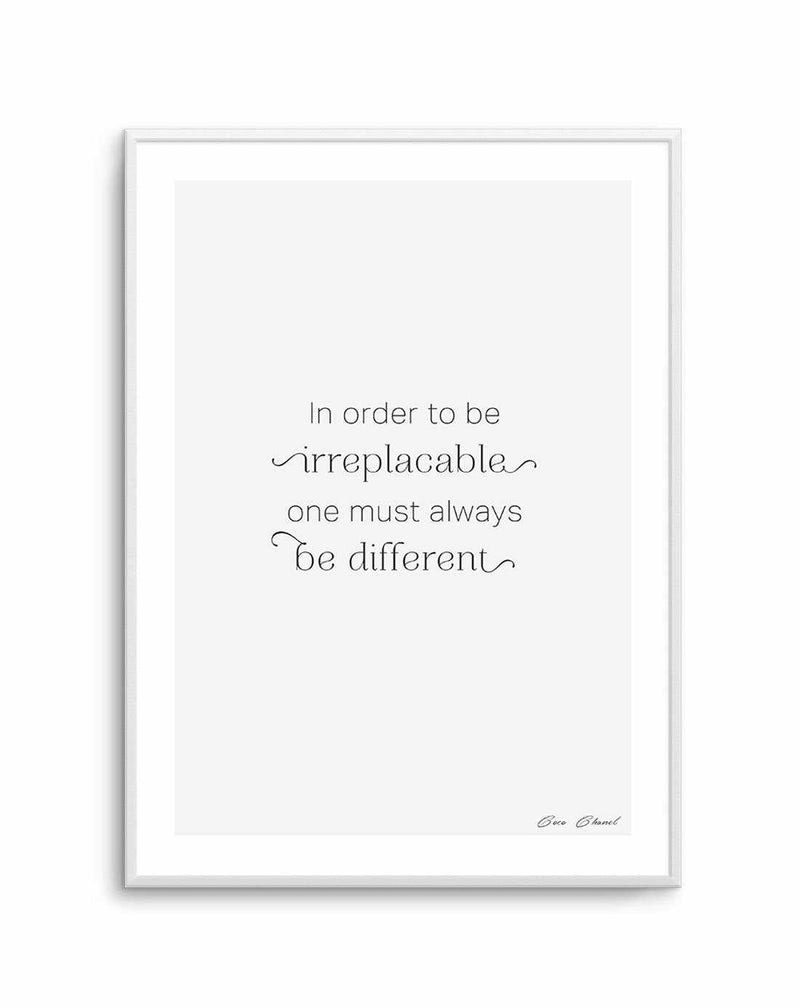 One Must Always Be Different Art Print-PRINT-Olive et Oriel-Olive et Oriel-A5 | 5.8" x 8.3" | 14.8 x 21cm-Unframed Art Print-With White Border-Buy-Australian-Art-Prints-Online-with-Olive-et-Oriel-Your-Artwork-Specialists-Austrailia-Decorate-With-Coastal-Photo-Wall-Art-Prints-From-Our-Beach-House-Artwork-Collection-Fine-Poster-and-Framed-Artwork