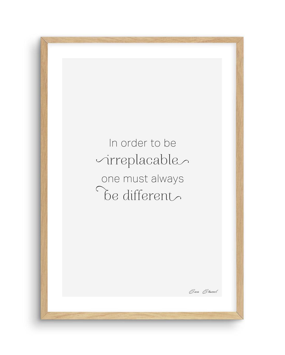 One Must Always Be Different Art Print-PRINT-Olive et Oriel-Olive et Oriel-A5 | 5.8" x 8.3" | 14.8 x 21cm-Oak-With White Border-Buy-Australian-Art-Prints-Online-with-Olive-et-Oriel-Your-Artwork-Specialists-Austrailia-Decorate-With-Coastal-Photo-Wall-Art-Prints-From-Our-Beach-House-Artwork-Collection-Fine-Poster-and-Framed-Artwork