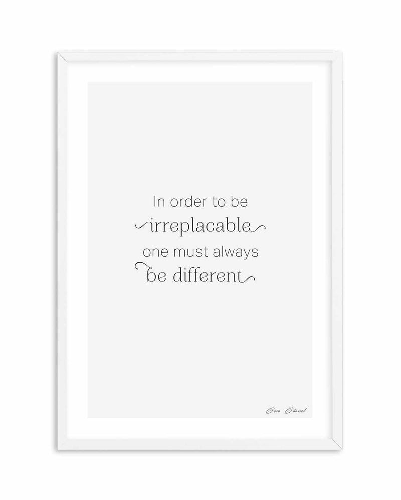 One Must Always Be Different Art Print-PRINT-Olive et Oriel-Olive et Oriel-A5 | 5.8" x 8.3" | 14.8 x 21cm-White-With White Border-Buy-Australian-Art-Prints-Online-with-Olive-et-Oriel-Your-Artwork-Specialists-Austrailia-Decorate-With-Coastal-Photo-Wall-Art-Prints-From-Our-Beach-House-Artwork-Collection-Fine-Poster-and-Framed-Artwork