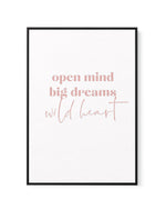 Open Mind, Big Dreams | Framed Canvas-CANVAS-You can shop wall art online with Olive et Oriel for everything from abstract art to fun kids wall art. Our beautiful modern art prints and canvas art are available from large canvas prints to wall art paintings and our proudly Australian artwork collection offers only the highest quality framed large wall art and canvas art Australia - You can buy fashion photography prints or Hampton print posters and paintings on canvas from Olive et Oriel and have