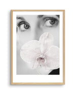 Orchids Girl I Art Print-PRINT-Olive et Oriel-Olive et Oriel-A4 | 8.3" x 11.7" | 21 x 29.7cm-Oak-With White Border-Buy-Australian-Art-Prints-Online-with-Olive-et-Oriel-Your-Artwork-Specialists-Austrailia-Decorate-With-Coastal-Photo-Wall-Art-Prints-From-Our-Beach-House-Artwork-Collection-Fine-Poster-and-Framed-Artwork
