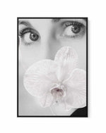Orchids Girl I | Framed Canvas-CANVAS-You can shop wall art online with Olive et Oriel for everything from abstract art to fun kids wall art. Our beautiful modern art prints and canvas art are available from large canvas prints to wall art paintings and our proudly Australian artwork collection offers only the highest quality framed large wall art and canvas art Australia - You can buy fashion photography prints or Hampton print posters and paintings on canvas from Olive et Oriel and have them d