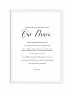 Our Mum | Personalise Me! Art Print-PRINT-Olive et Oriel-Olive et Oriel-A4 | 8.3" x 11.7" | 21 x 29.7cm-White-With White Border-Buy-Australian-Art-Prints-Online-with-Olive-et-Oriel-Your-Artwork-Specialists-Austrailia-Decorate-With-Coastal-Photo-Wall-Art-Prints-From-Our-Beach-House-Artwork-Collection-Fine-Poster-and-Framed-Artwork