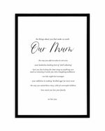Our Mum | Personalise Me! Art Print-PRINT-Olive et Oriel-Olive et Oriel-A4 | 8.3" x 11.7" | 21 x 29.7cm-Black-With White Border-Buy-Australian-Art-Prints-Online-with-Olive-et-Oriel-Your-Artwork-Specialists-Austrailia-Decorate-With-Coastal-Photo-Wall-Art-Prints-From-Our-Beach-House-Artwork-Collection-Fine-Poster-and-Framed-Artwork