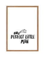 Our Perfect Little Man Art Print-PRINT-Olive et Oriel-Olive et Oriel-50x70 cm | 19.6" x 27.5"-Walnut-With White Border-Buy-Australian-Art-Prints-Online-with-Olive-et-Oriel-Your-Artwork-Specialists-Austrailia-Decorate-With-Coastal-Photo-Wall-Art-Prints-From-Our-Beach-House-Artwork-Collection-Fine-Poster-and-Framed-Artwork
