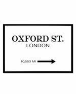 Oxford Street, London Art Print-PRINT-Olive et Oriel-Olive et Oriel-A5 | 5.8" x 8.3" | 14.8 x 21cm-Black-With White Border-Buy-Australian-Art-Prints-Online-with-Olive-et-Oriel-Your-Artwork-Specialists-Austrailia-Decorate-With-Coastal-Photo-Wall-Art-Prints-From-Our-Beach-House-Artwork-Collection-Fine-Poster-and-Framed-Artwork