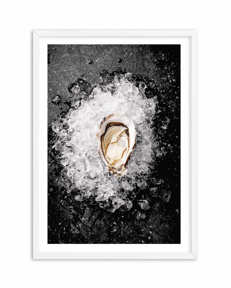 Oysters on Ice Art Print-PRINT-Olive et Oriel-Olive et Oriel-A5 | 5.8" x 8.3" | 14.8 x 21cm-White-With White Border-Buy-Australian-Art-Prints-Online-with-Olive-et-Oriel-Your-Artwork-Specialists-Austrailia-Decorate-With-Coastal-Photo-Wall-Art-Prints-From-Our-Beach-House-Artwork-Collection-Fine-Poster-and-Framed-Artwork