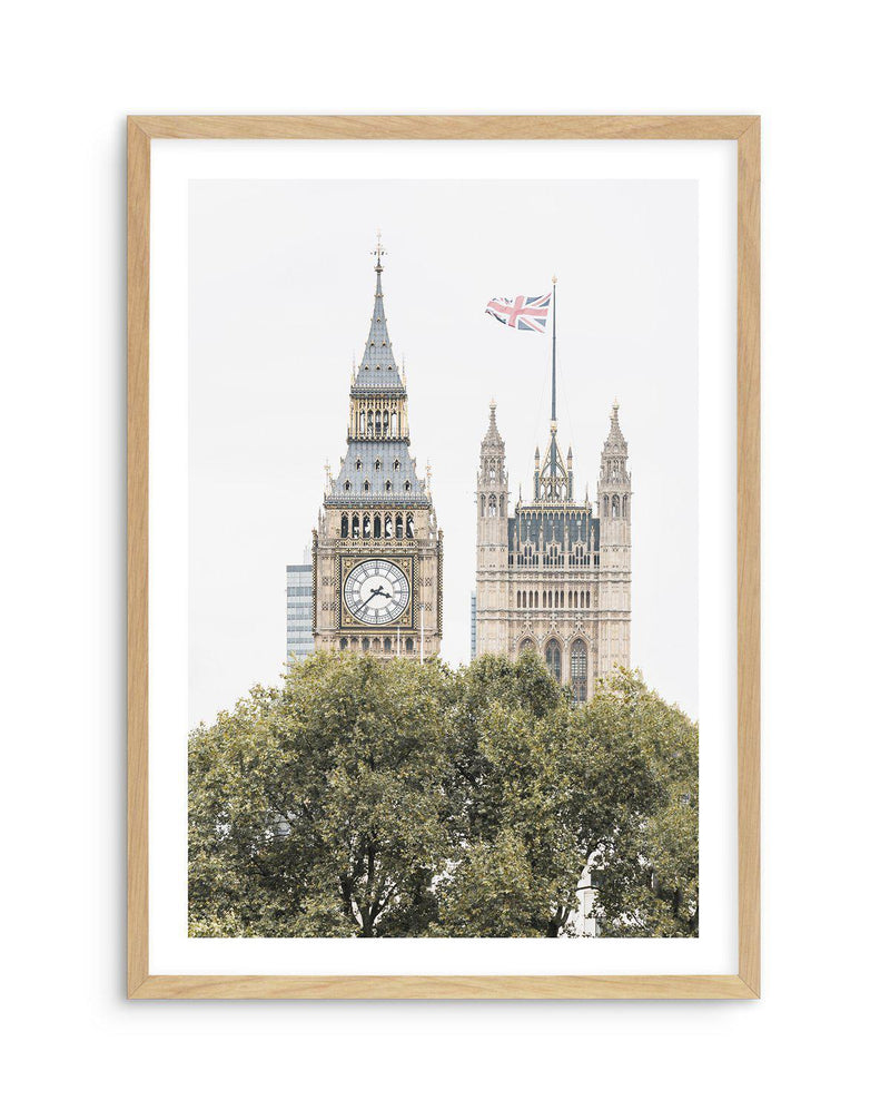 Palace of West Minster, England Art Print-PRINT-Olive et Oriel-Olive et Oriel-A5 | 5.8" x 8.3" | 14.8 x 21cm-Oak-With White Border-Buy-Australian-Art-Prints-Online-with-Olive-et-Oriel-Your-Artwork-Specialists-Austrailia-Decorate-With-Coastal-Photo-Wall-Art-Prints-From-Our-Beach-House-Artwork-Collection-Fine-Poster-and-Framed-Artwork