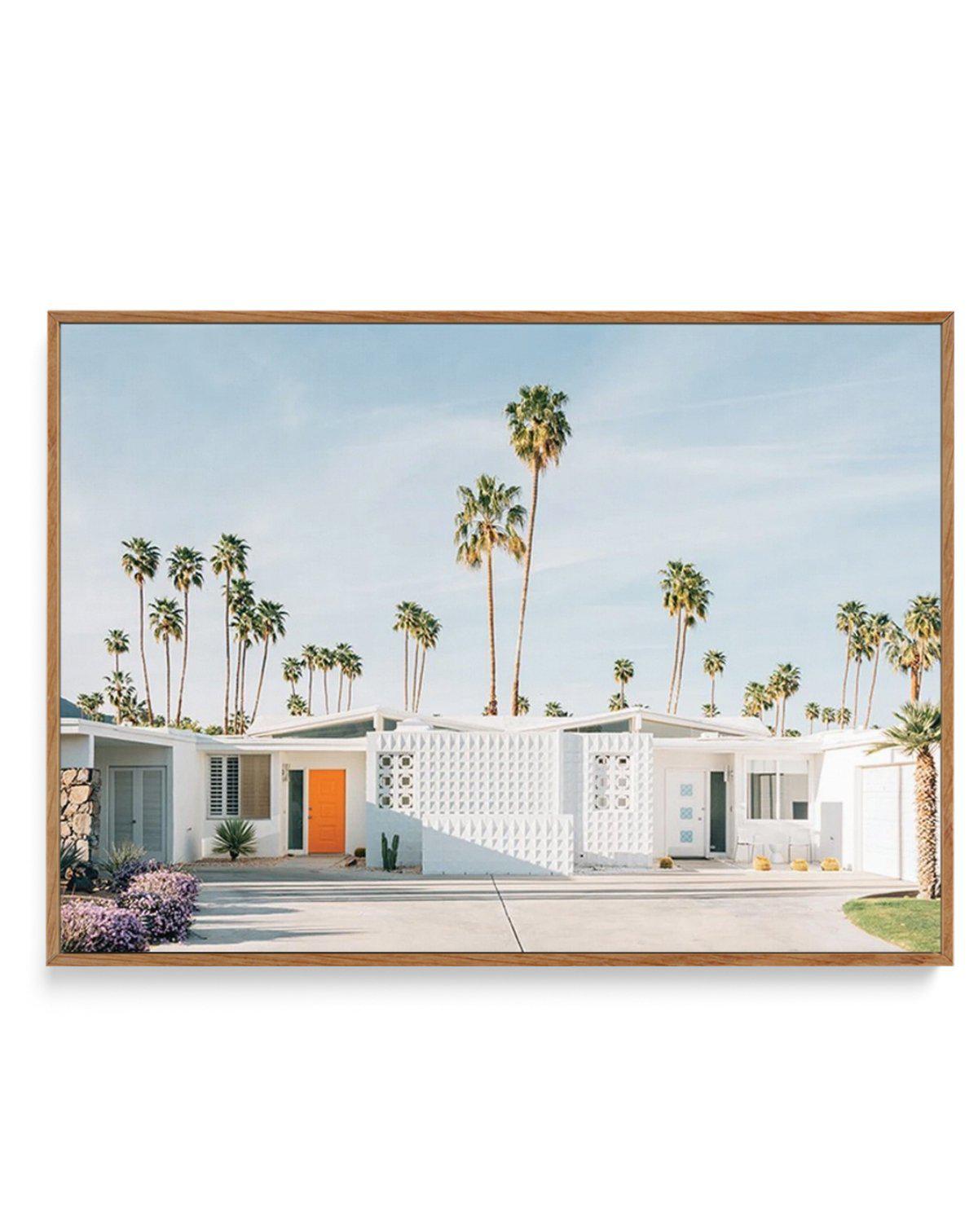 Palm Springs Dreaming | Framed Canvas-CANVAS-You can shop wall art online with Olive et Oriel for everything from abstract art to fun kids wall art. Our beautiful modern art prints and canvas art are available from large canvas prints to wall art paintings and our proudly Australian artwork collection offers only the highest quality framed large wall art and canvas art Australia - You can buy fashion photography prints or Hampton print posters and paintings on canvas from Olive et Oriel and have