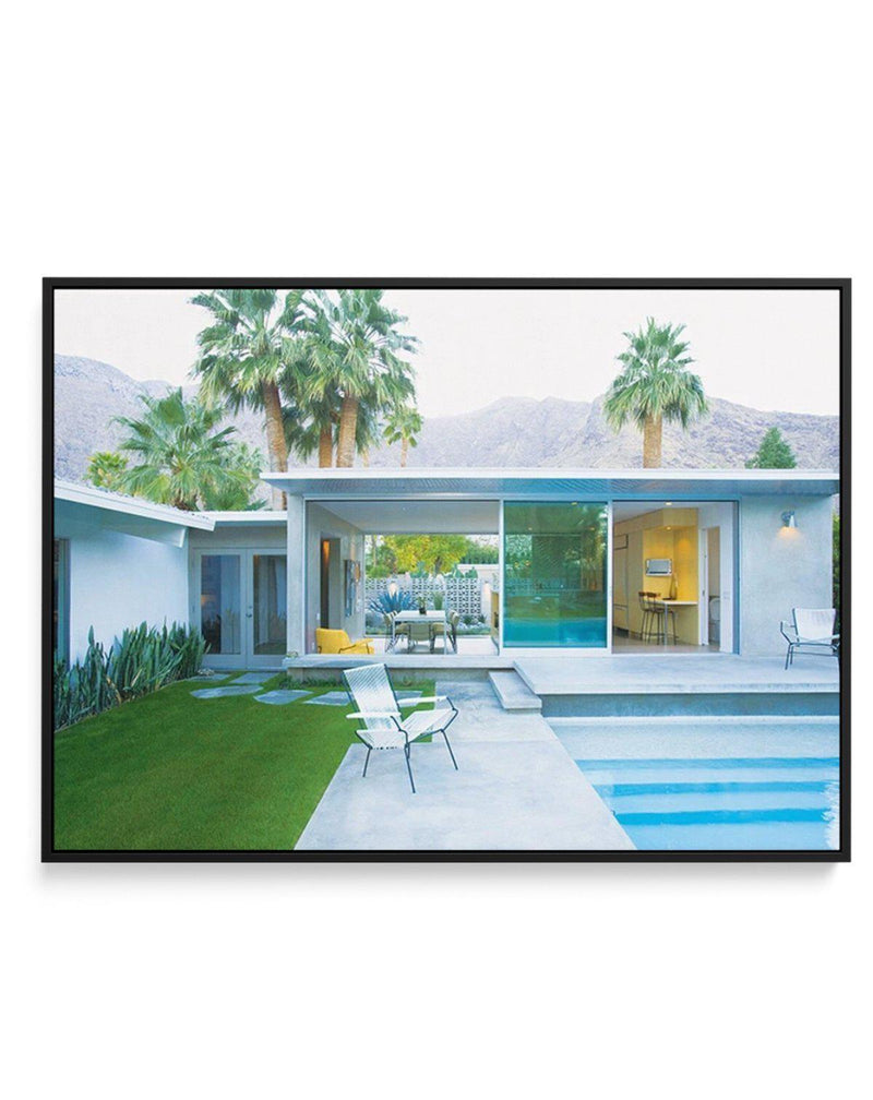 Palm Springs Poolside | Framed Canvas-CANVAS-You can shop wall art online with Olive et Oriel for everything from abstract art to fun kids wall art. Our beautiful modern art prints and canvas art are available from large canvas prints to wall art paintings and our proudly Australian artwork collection offers only the highest quality framed large wall art and canvas art Australia - You can buy fashion photography prints or Hampton print posters and paintings on canvas from Olive et Oriel and have