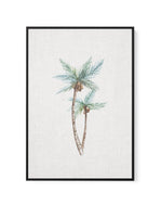 Palms on Linen I | Framed Canvas-CANVAS-You can shop wall art online with Olive et Oriel for everything from abstract art to fun kids wall art. Our beautiful modern art prints and canvas art are available from large canvas prints to wall art paintings and our proudly Australian artwork collection offers only the highest quality framed large wall art and canvas art Australia - You can buy fashion photography prints or Hampton print posters and paintings on canvas from Olive et Oriel and have them