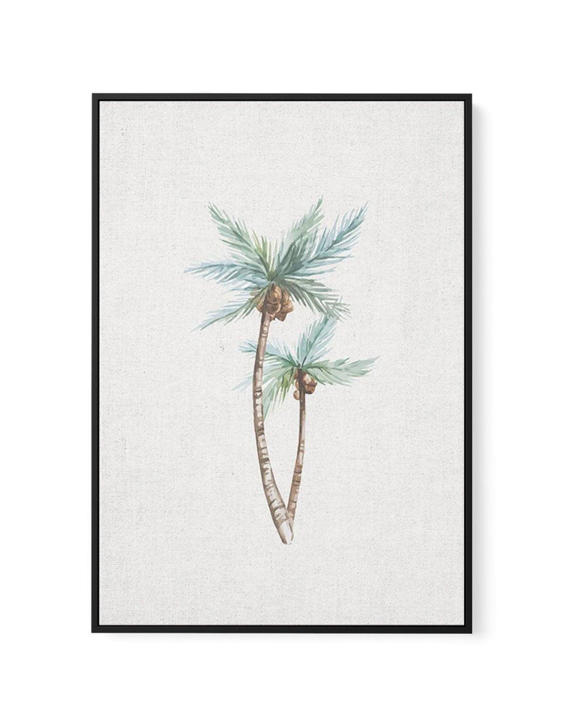 Palms on Linen I | Framed Canvas-CANVAS-You can shop wall art online with Olive et Oriel for everything from abstract art to fun kids wall art. Our beautiful modern art prints and canvas art are available from large canvas prints to wall art paintings and our proudly Australian artwork collection offers only the highest quality framed large wall art and canvas art Australia - You can buy fashion photography prints or Hampton print posters and paintings on canvas from Olive et Oriel and have them