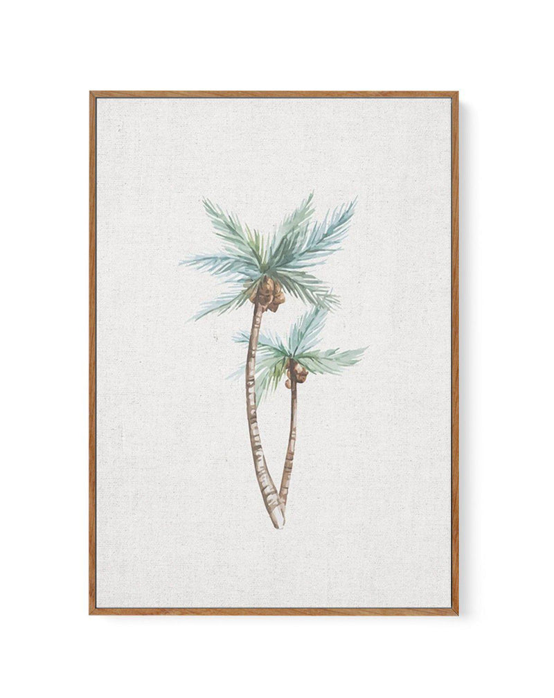 Palms on Linen I | Framed Canvas-CANVAS-You can shop wall art online with Olive et Oriel for everything from abstract art to fun kids wall art. Our beautiful modern art prints and canvas art are available from large canvas prints to wall art paintings and our proudly Australian artwork collection offers only the highest quality framed large wall art and canvas art Australia - You can buy fashion photography prints or Hampton print posters and paintings on canvas from Olive et Oriel and have them