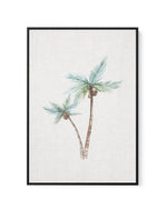 Palms on Linen II | Framed Canvas-CANVAS-You can shop wall art online with Olive et Oriel for everything from abstract art to fun kids wall art. Our beautiful modern art prints and canvas art are available from large canvas prints to wall art paintings and our proudly Australian artwork collection offers only the highest quality framed large wall art and canvas art Australia - You can buy fashion photography prints or Hampton print posters and paintings on canvas from Olive et Oriel and have the