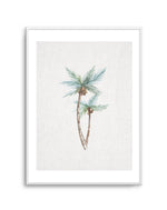 Palms on Linen I Art Print-PRINT-Olive et Oriel-Olive et Oriel-A5 | 5.8" x 8.3" | 14.8 x 21cm-Unframed Art Print-With White Border-Buy-Australian-Art-Prints-Online-with-Olive-et-Oriel-Your-Artwork-Specialists-Austrailia-Decorate-With-Coastal-Photo-Wall-Art-Prints-From-Our-Beach-House-Artwork-Collection-Fine-Poster-and-Framed-Artwork