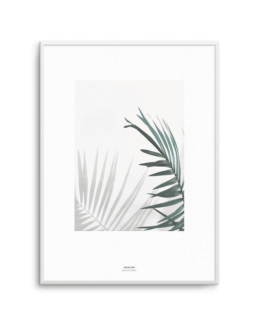 Palmy Day Art Print-PRINT-Olive et Oriel-Olive et Oriel-A4 | 8.3" x 11.7" | 21 x 29.7cm-Unframed Art Print-With White Border-Buy-Australian-Art-Prints-Online-with-Olive-et-Oriel-Your-Artwork-Specialists-Austrailia-Decorate-With-Coastal-Photo-Wall-Art-Prints-From-Our-Beach-House-Artwork-Collection-Fine-Poster-and-Framed-Artwork