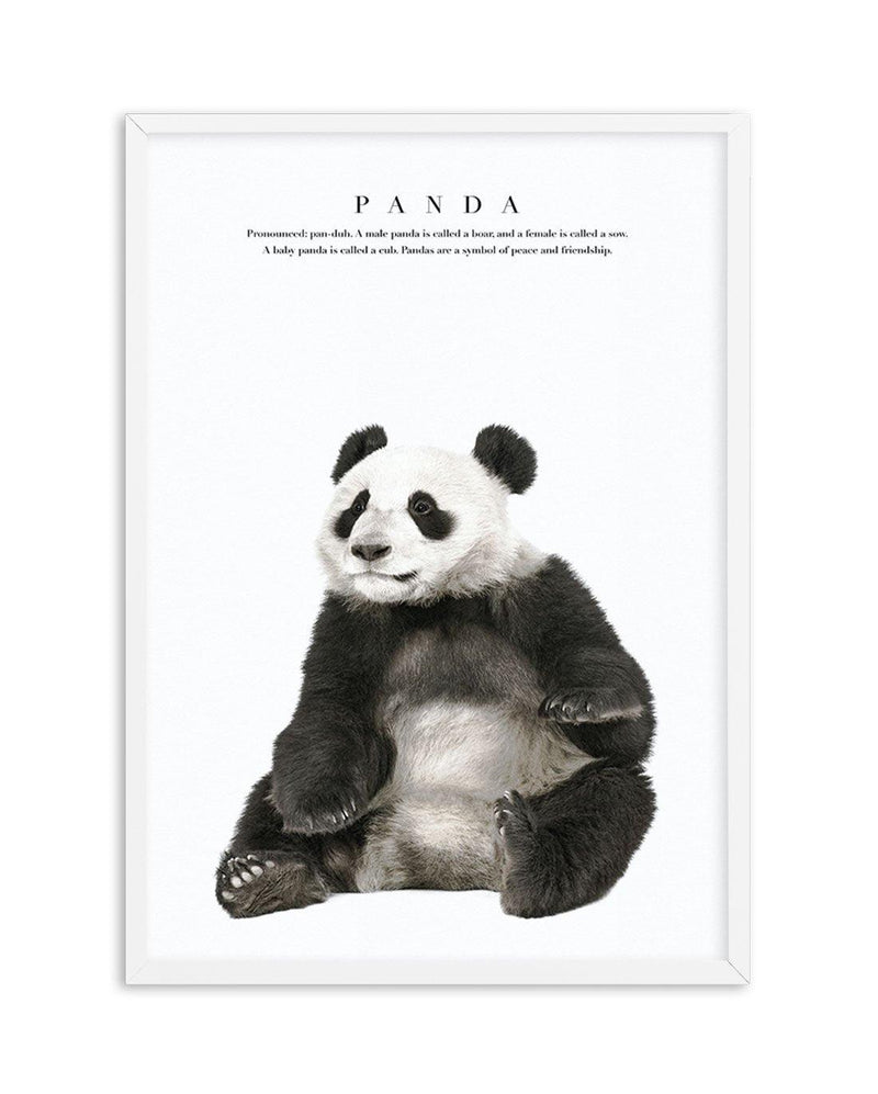 Panda Art Print-PRINT-Olive et Oriel-Olive et Oriel-A5 | 5.8" x 8.3" | 14.8 x 21cm-White-With White Border-Buy-Australian-Art-Prints-Online-with-Olive-et-Oriel-Your-Artwork-Specialists-Austrailia-Decorate-With-Coastal-Photo-Wall-Art-Prints-From-Our-Beach-House-Artwork-Collection-Fine-Poster-and-Framed-Artwork