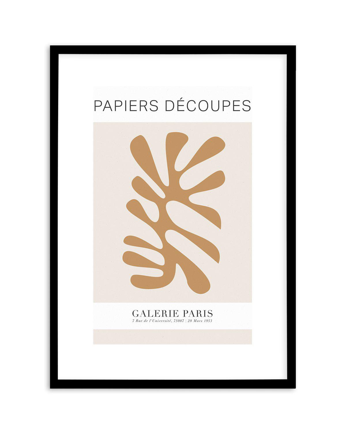 Papiers Decoupes II Art Print-PRINT-Olive et Oriel-Olive et Oriel-A5 | 5.8" x 8.3" | 14.8 x 21cm-Black-With White Border-Buy-Australian-Art-Prints-Online-with-Olive-et-Oriel-Your-Artwork-Specialists-Austrailia-Decorate-With-Coastal-Photo-Wall-Art-Prints-From-Our-Beach-House-Artwork-Collection-Fine-Poster-and-Framed-Artwork