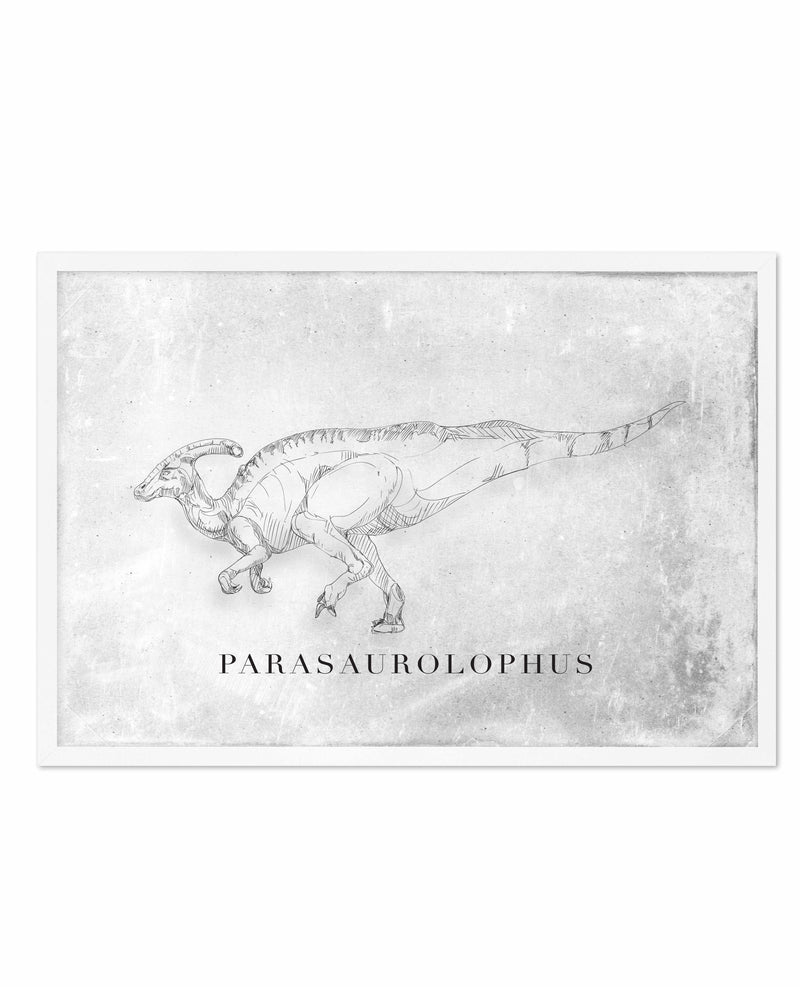 Parasaurolophus LS | Dinosaur Collection Art Print-PRINT-Olive et Oriel-Olive et Oriel-A5 | 5.8" x 8.3" | 14.8 x 21cm-White-With White Border-Buy-Australian-Art-Prints-Online-with-Olive-et-Oriel-Your-Artwork-Specialists-Austrailia-Decorate-With-Coastal-Photo-Wall-Art-Prints-From-Our-Beach-House-Artwork-Collection-Fine-Poster-and-Framed-Artwork