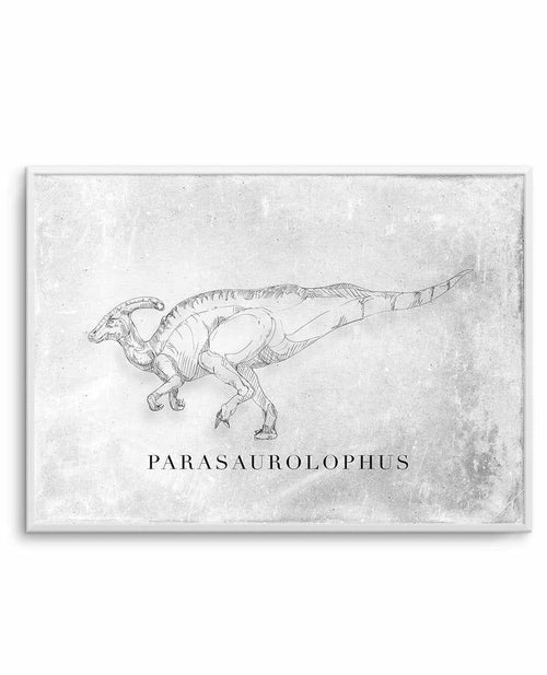 Parasaurolophus LS | Dinosaur Collection Art Print-PRINT-Olive et Oriel-Olive et Oriel-A5 | 5.8" x 8.3" | 14.8 x 21cm-Unframed Art Print-With White Border-Buy-Australian-Art-Prints-Online-with-Olive-et-Oriel-Your-Artwork-Specialists-Austrailia-Decorate-With-Coastal-Photo-Wall-Art-Prints-From-Our-Beach-House-Artwork-Collection-Fine-Poster-and-Framed-Artwork