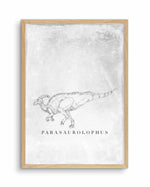 Parasaurolophus PT | Dinosaur Collection Art Print-PRINT-Olive et Oriel-Olive et Oriel-A5 | 5.8" x 8.3" | 14.8 x 21cm-Oak-With White Border-Buy-Australian-Art-Prints-Online-with-Olive-et-Oriel-Your-Artwork-Specialists-Austrailia-Decorate-With-Coastal-Photo-Wall-Art-Prints-From-Our-Beach-House-Artwork-Collection-Fine-Poster-and-Framed-Artwork