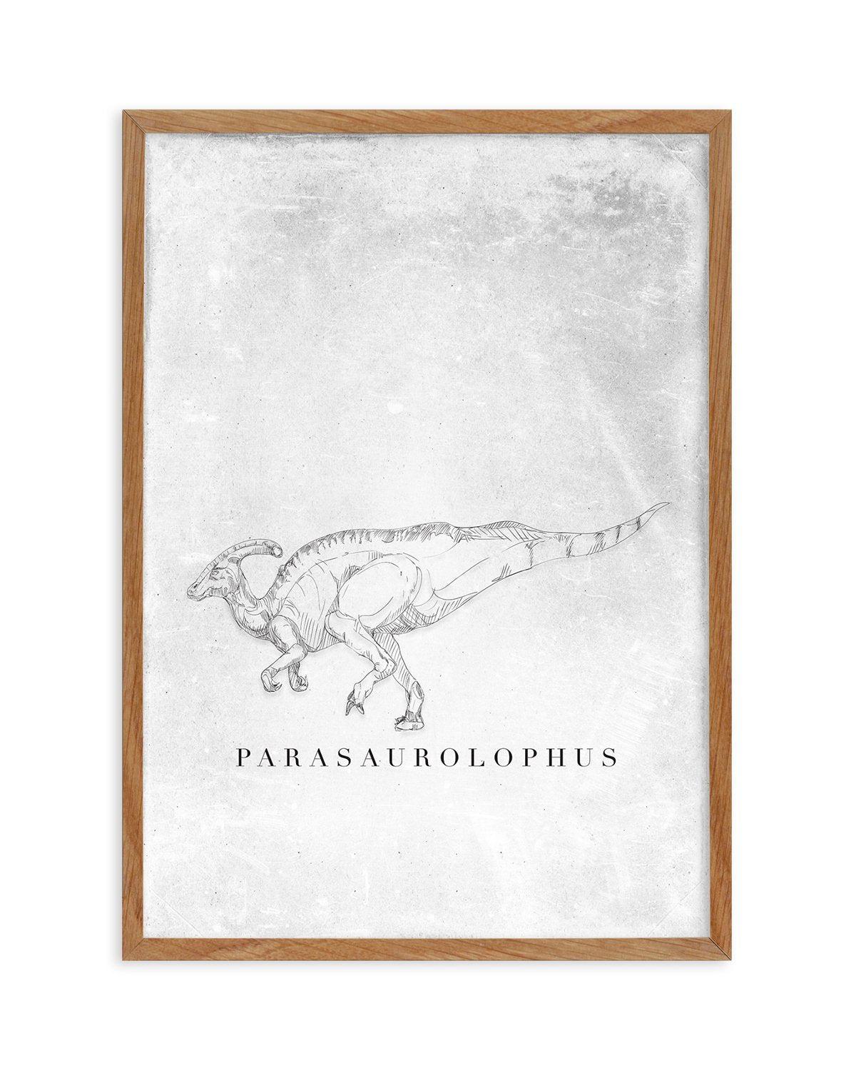 Parasaurolophus PT | Dinosaur Collection Art Print-PRINT-Olive et Oriel-Olive et Oriel-50x70 cm | 19.6" x 27.5"-Walnut-With White Border-Buy-Australian-Art-Prints-Online-with-Olive-et-Oriel-Your-Artwork-Specialists-Austrailia-Decorate-With-Coastal-Photo-Wall-Art-Prints-From-Our-Beach-House-Artwork-Collection-Fine-Poster-and-Framed-Artwork