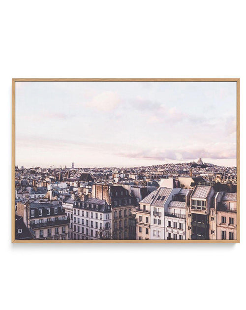 Paris City View | Framed Canvas-CANVAS-You can shop wall art online with Olive et Oriel for everything from abstract art to fun kids wall art. Our beautiful modern art prints and canvas art are available from large canvas prints to wall art paintings and our proudly Australian artwork collection offers only the highest quality framed large wall art and canvas art Australia - You can buy fashion photography prints or Hampton print posters and paintings on canvas from Olive et Oriel and have them 
