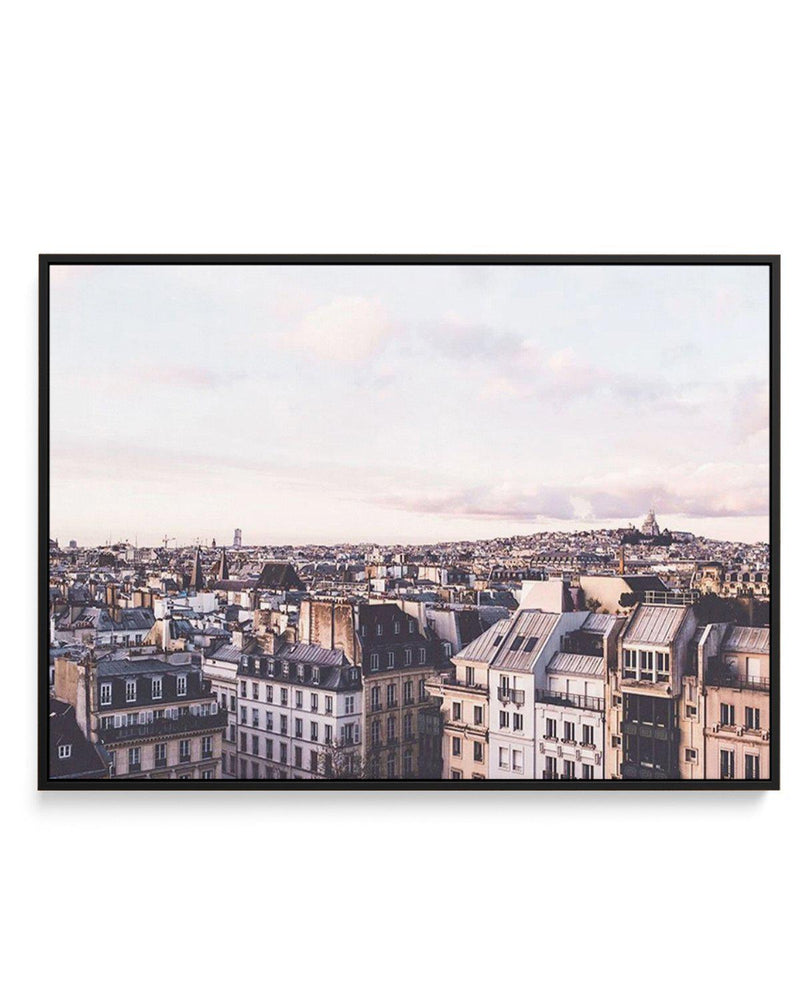 Paris City View | Framed Canvas-CANVAS-You can shop wall art online with Olive et Oriel for everything from abstract art to fun kids wall art. Our beautiful modern art prints and canvas art are available from large canvas prints to wall art paintings and our proudly Australian artwork collection offers only the highest quality framed large wall art and canvas art Australia - You can buy fashion photography prints or Hampton print posters and paintings on canvas from Olive et Oriel and have them 