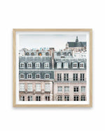 Paris Homes | SQ Art Print-PRINT-Olive et Oriel-Olive et Oriel-70x70 cm | 27.5" x 27.5"-Oak-With White Border-Buy-Australian-Art-Prints-Online-with-Olive-et-Oriel-Your-Artwork-Specialists-Austrailia-Decorate-With-Coastal-Photo-Wall-Art-Prints-From-Our-Beach-House-Artwork-Collection-Fine-Poster-and-Framed-Artwork