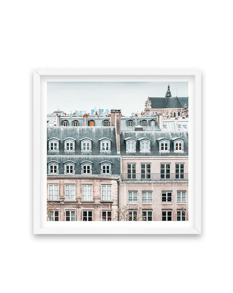 Paris Homes | SQ Art Print-PRINT-Olive et Oriel-Olive et Oriel-70x70 cm | 27.5" x 27.5"-White-With White Border-Buy-Australian-Art-Prints-Online-with-Olive-et-Oriel-Your-Artwork-Specialists-Austrailia-Decorate-With-Coastal-Photo-Wall-Art-Prints-From-Our-Beach-House-Artwork-Collection-Fine-Poster-and-Framed-Artwork