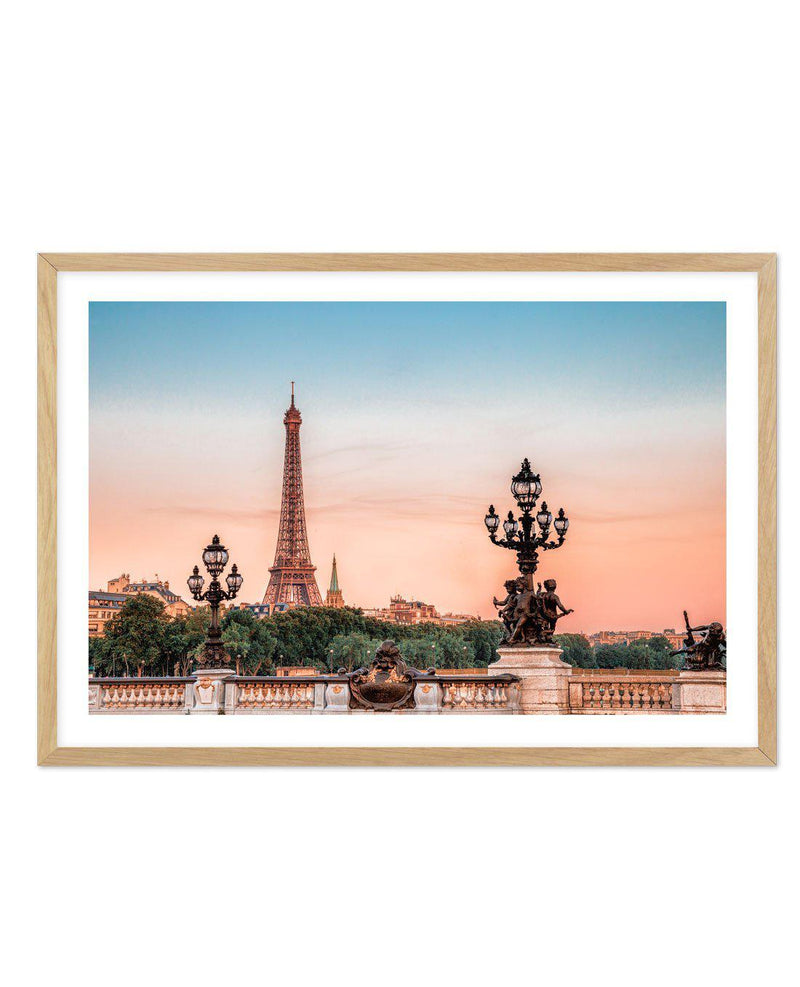 Parisian Sunsets Art Print-PRINT-Olive et Oriel-Olive et Oriel-A5 | 5.8" x 8.3" | 14.8 x 21cm-Oak-With White Border-Buy-Australian-Art-Prints-Online-with-Olive-et-Oriel-Your-Artwork-Specialists-Austrailia-Decorate-With-Coastal-Photo-Wall-Art-Prints-From-Our-Beach-House-Artwork-Collection-Fine-Poster-and-Framed-Artwork