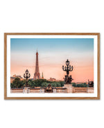 Parisian Sunsets Art Print-PRINT-Olive et Oriel-Olive et Oriel-50x70 cm | 19.6" x 27.5"-Walnut-With White Border-Buy-Australian-Art-Prints-Online-with-Olive-et-Oriel-Your-Artwork-Specialists-Austrailia-Decorate-With-Coastal-Photo-Wall-Art-Prints-From-Our-Beach-House-Artwork-Collection-Fine-Poster-and-Framed-Artwork