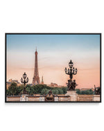 Parisian Sunsets | Framed Canvas-CANVAS-You can shop wall art online with Olive et Oriel for everything from abstract art to fun kids wall art. Our beautiful modern art prints and canvas art are available from large canvas prints to wall art paintings and our proudly Australian artwork collection offers only the highest quality framed large wall art and canvas art Australia - You can buy fashion photography prints or Hampton print posters and paintings on canvas from Olive et Oriel and have them