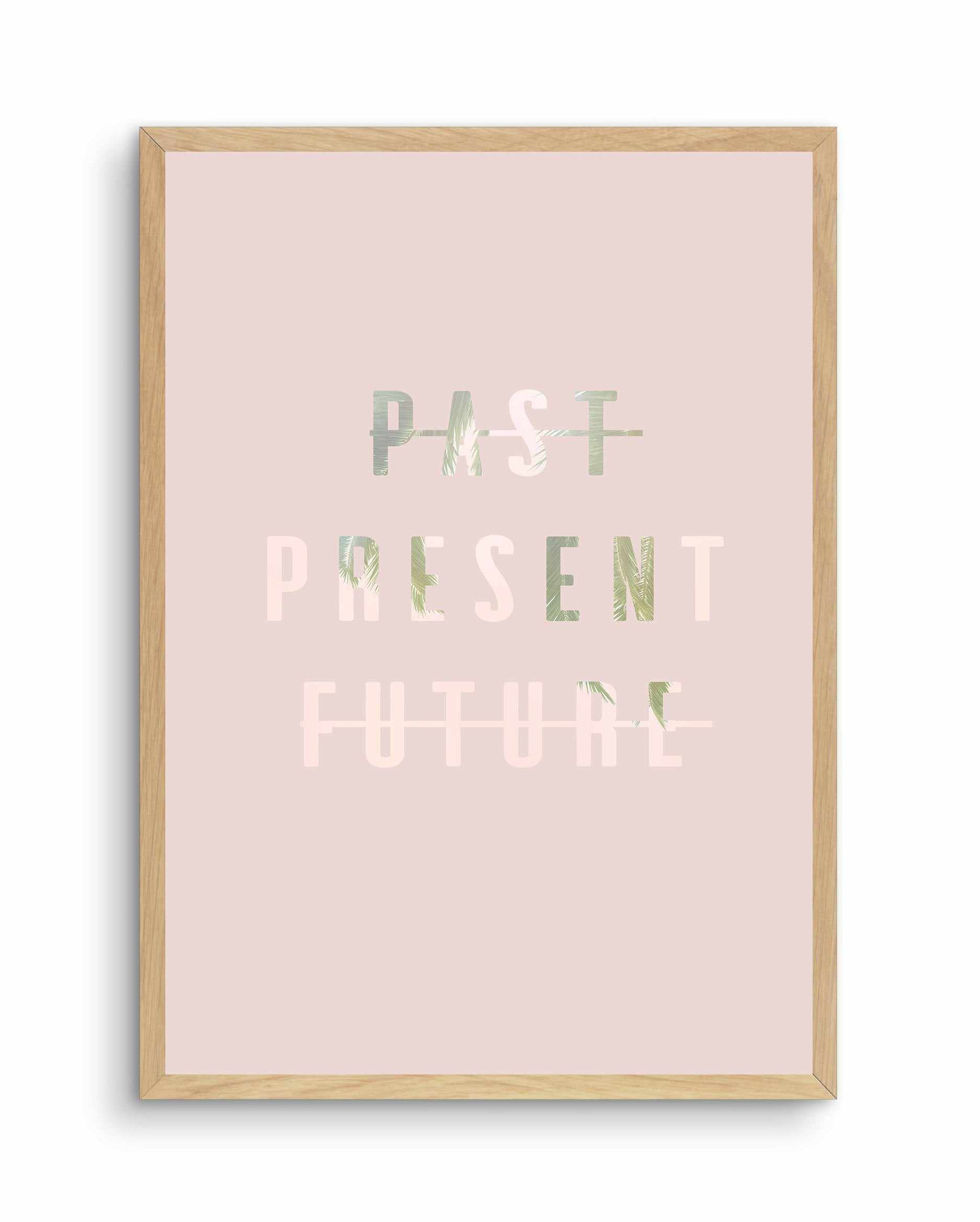 Past Present Future | Blush Art Print-PRINT-Olive et Oriel-Olive et Oriel-A4 | 8.3" x 11.7" | 21 x 29.7cm-Oak-With White Border-Buy-Australian-Art-Prints-Online-with-Olive-et-Oriel-Your-Artwork-Specialists-Austrailia-Decorate-With-Coastal-Photo-Wall-Art-Prints-From-Our-Beach-House-Artwork-Collection-Fine-Poster-and-Framed-Artwork