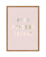 Past Present Future | Blush Art Print-PRINT-Olive et Oriel-Olive et Oriel-50x70 cm | 19.6" x 27.5"-Walnut-With White Border-Buy-Australian-Art-Prints-Online-with-Olive-et-Oriel-Your-Artwork-Specialists-Austrailia-Decorate-With-Coastal-Photo-Wall-Art-Prints-From-Our-Beach-House-Artwork-Collection-Fine-Poster-and-Framed-Artwork