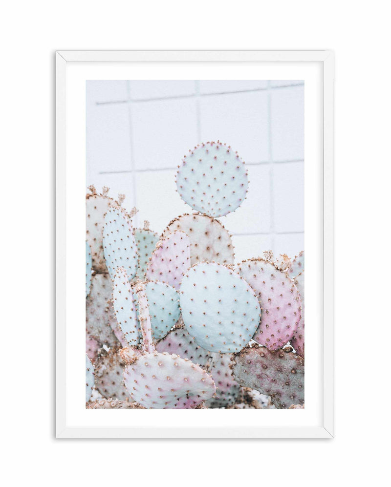 Pastel Cactus I Art Print-PRINT-Olive et Oriel-Olive et Oriel-A4 | 8.3" x 11.7" | 21 x 29.7cm-White-With White Border-Buy-Australian-Art-Prints-Online-with-Olive-et-Oriel-Your-Artwork-Specialists-Austrailia-Decorate-With-Coastal-Photo-Wall-Art-Prints-From-Our-Beach-House-Artwork-Collection-Fine-Poster-and-Framed-Artwork