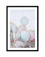 Pastel Cactus I Art Print-PRINT-Olive et Oriel-Olive et Oriel-A4 | 8.3" x 11.7" | 21 x 29.7cm-Black-With White Border-Buy-Australian-Art-Prints-Online-with-Olive-et-Oriel-Your-Artwork-Specialists-Austrailia-Decorate-With-Coastal-Photo-Wall-Art-Prints-From-Our-Beach-House-Artwork-Collection-Fine-Poster-and-Framed-Artwork