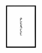 Peace | Black Watercolour Art Print-PRINT-Olive et Oriel-Olive et Oriel-A4 | 8.3" x 11.7" | 21 x 29.7cm-Black-With White Border-Buy-Australian-Art-Prints-Online-with-Olive-et-Oriel-Your-Artwork-Specialists-Austrailia-Decorate-With-Coastal-Photo-Wall-Art-Prints-From-Our-Beach-House-Artwork-Collection-Fine-Poster-and-Framed-Artwork